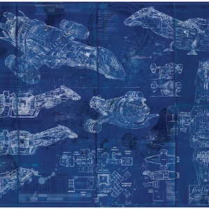 FireFly / Serenity Blueprint Art Print