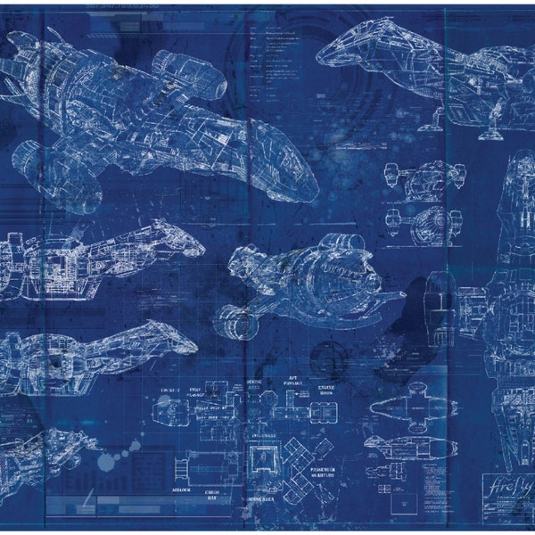 FireFly / Serenity Blueprint Art Print