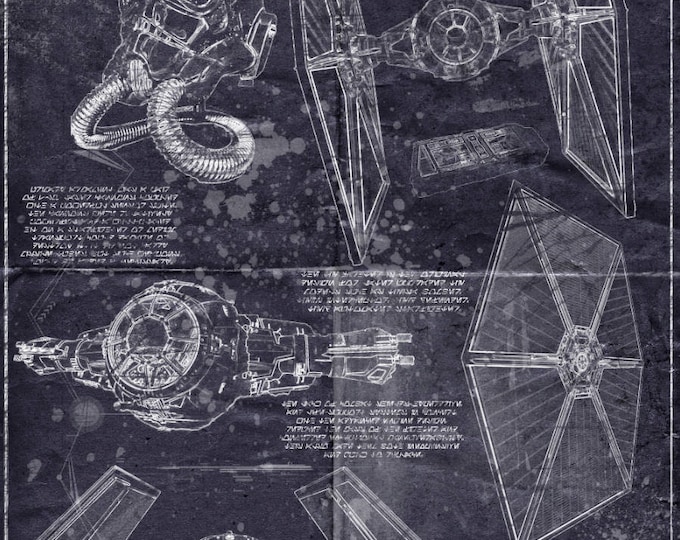 Millennium Falcon Star Wars Poster Blueprint Version 2 (A2 = 420mm*594 ...