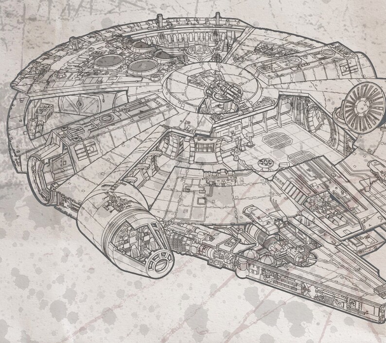 Сокол тысячелетия внутри схема