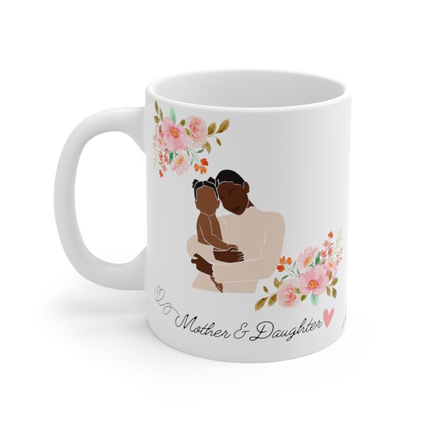 Like Mother, Like Daughter Mug - Mother Holding Toddler Design - Heartfelt Mom-Daughter Gift - Inspirational Coffee Cup for Moms