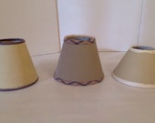 3 base coated mini lamp shades ready for your design