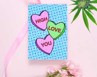 instant digital download for cute weed card printable 5 x 7 inch cannabis greeting card stoner valentine s day card high love you paper party supplies greeting cards stokfella com