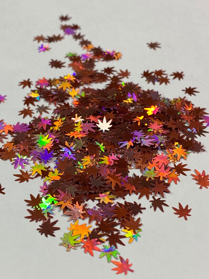 12 Pack Set of Pot Leaf Glitter Metallic Holographic and Neon Etsy