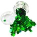 Green Holographic Weed Leaf Shaped Glitter || Glitter for Tumblers, Nail Art, Resin and Stoner Crafts 