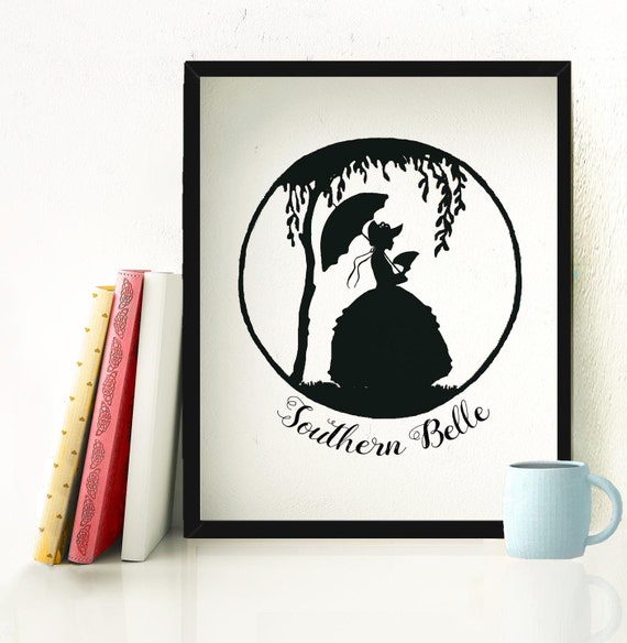 Belle Silhouette Printable