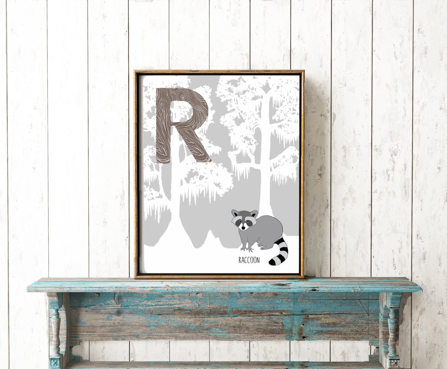 Letter R Raccoon Craft Bayou Alphabet Critters. Letter R. Raccoon. Children's - Etsy