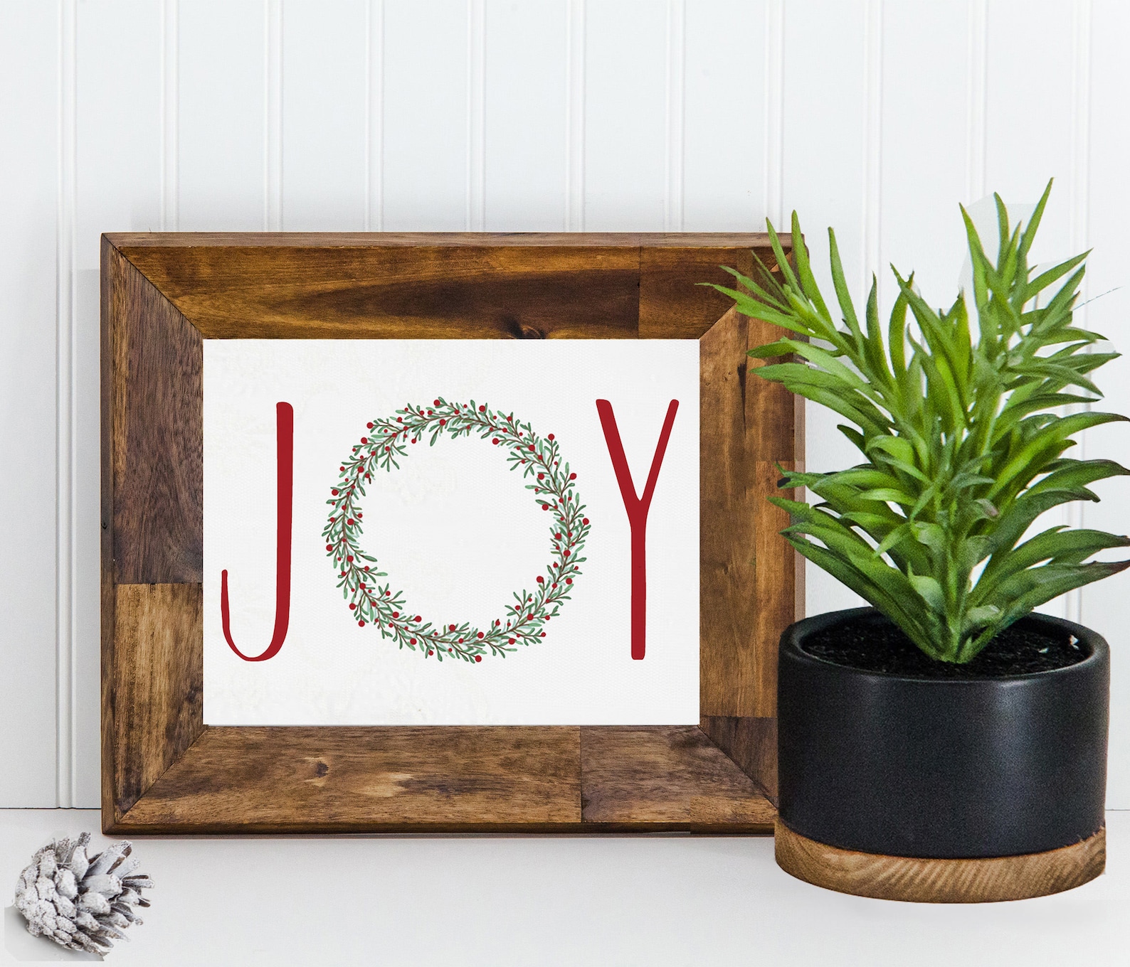 Christmas Joy Printable Art Printable Christmas Wall Decor Etsy