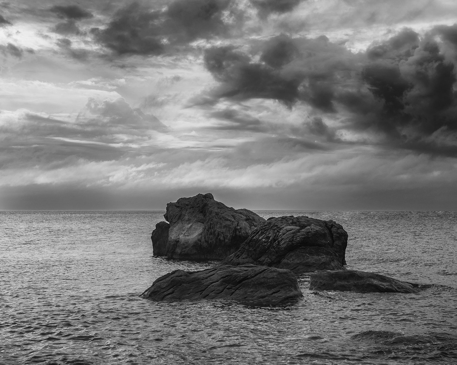 Dramatic Ocean Art Coastal Wall Decor Black And White Etsy