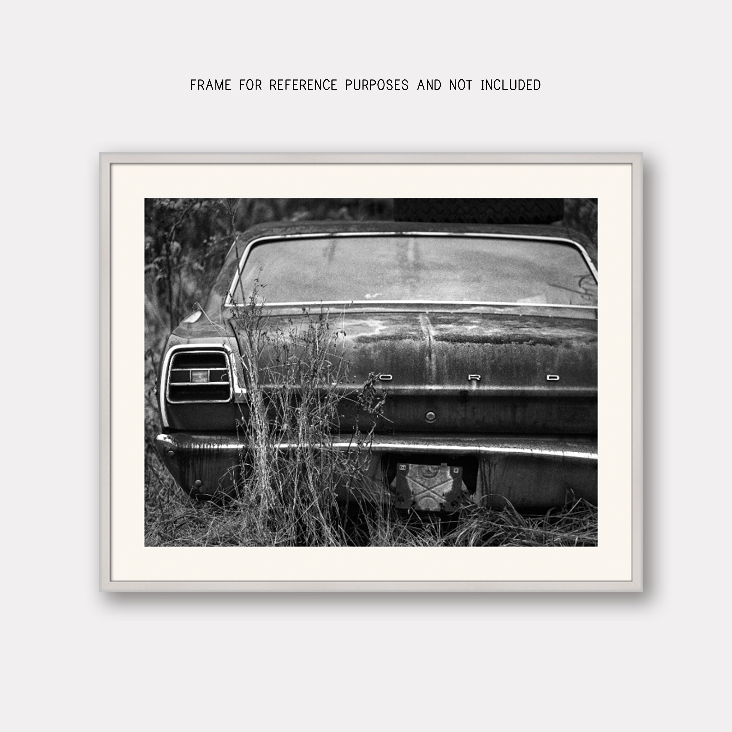 vintage car photo classic ford car art masculine b w decor etsy