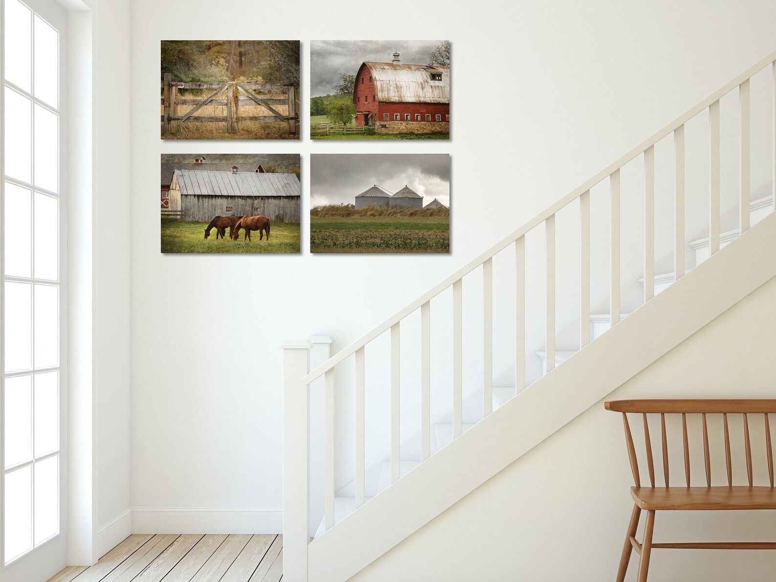 Rustic Farmhouse Print Set Set of 4 Country Decor Photos Etsy