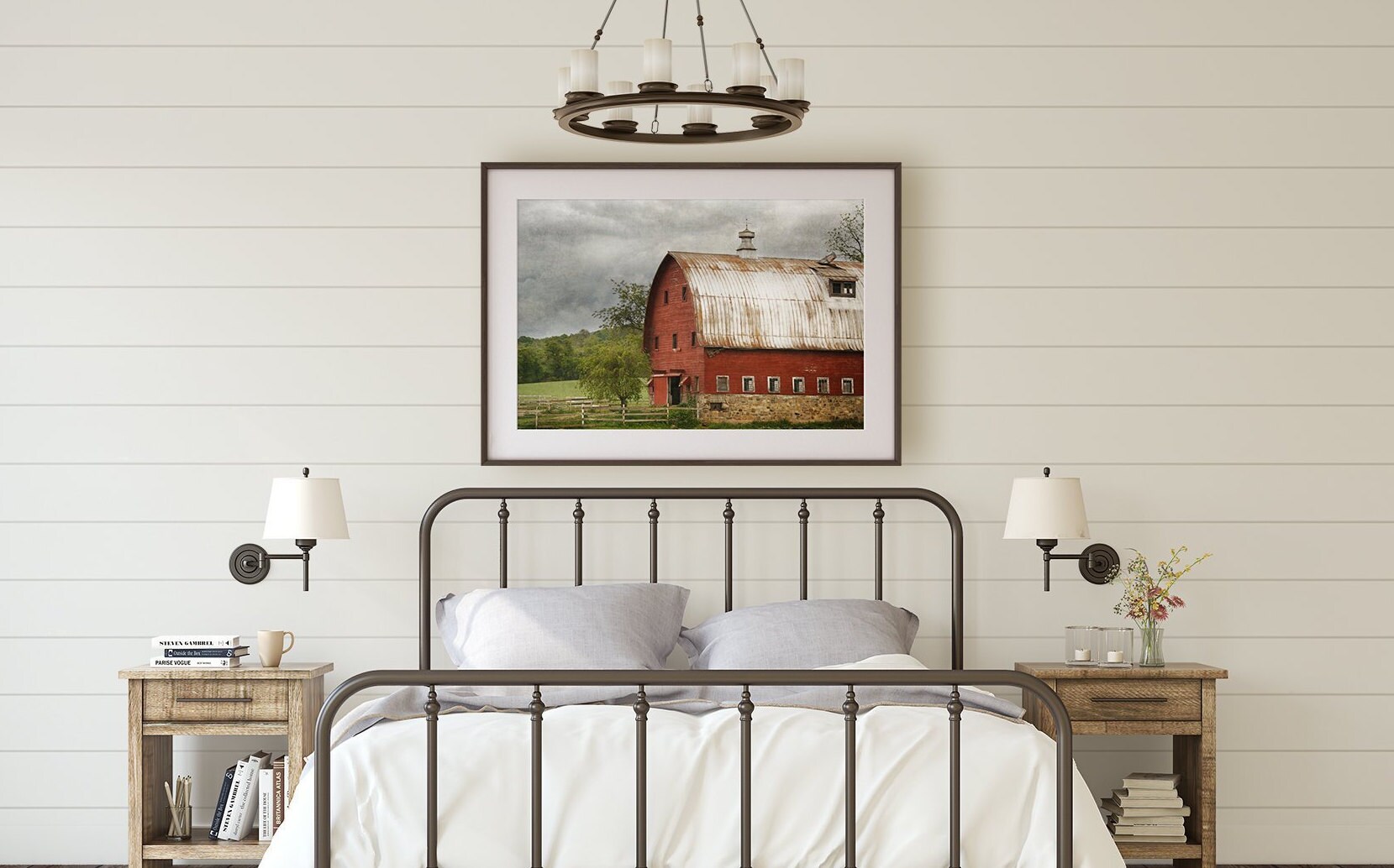 Rustic Red Barn Wall Art Farmhouse Decor Country Barn Etsy