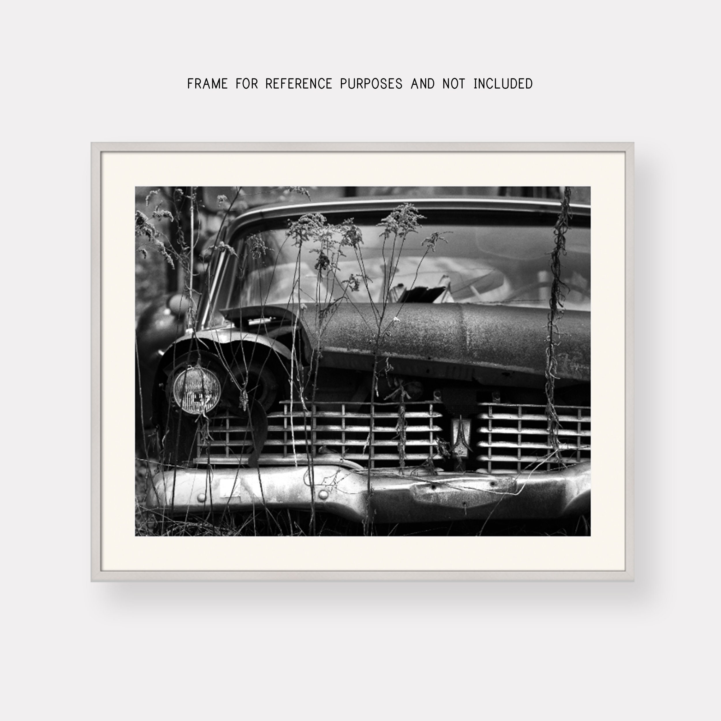 old ford plymouth car photo print junkyard classic car photo etsy australia