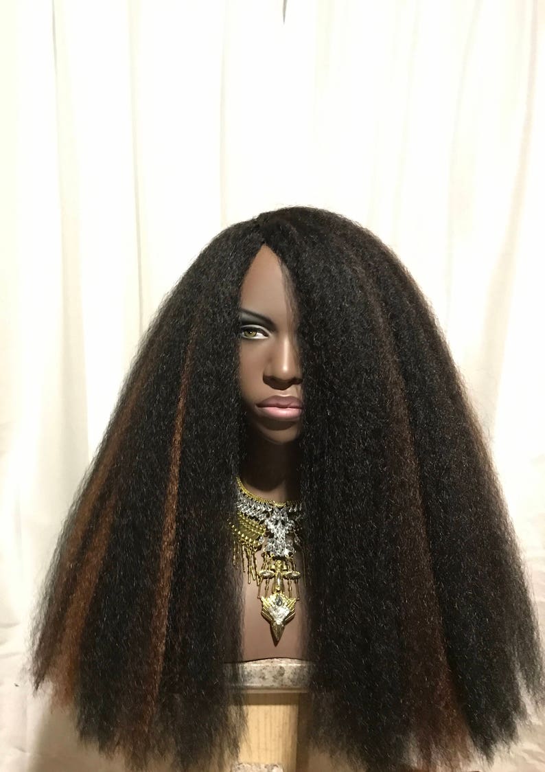 Essence Wigs New Empress Thick Kinky Straight Full Etsy