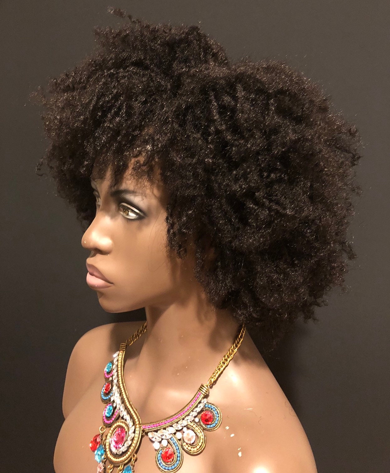 Essence Wigs caribbean Punch Blue Green Wig Finger Etsy Australia