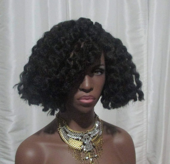Amazing Textured Twist Out Bob Lacefront Wig Short Cut Lace Etsy