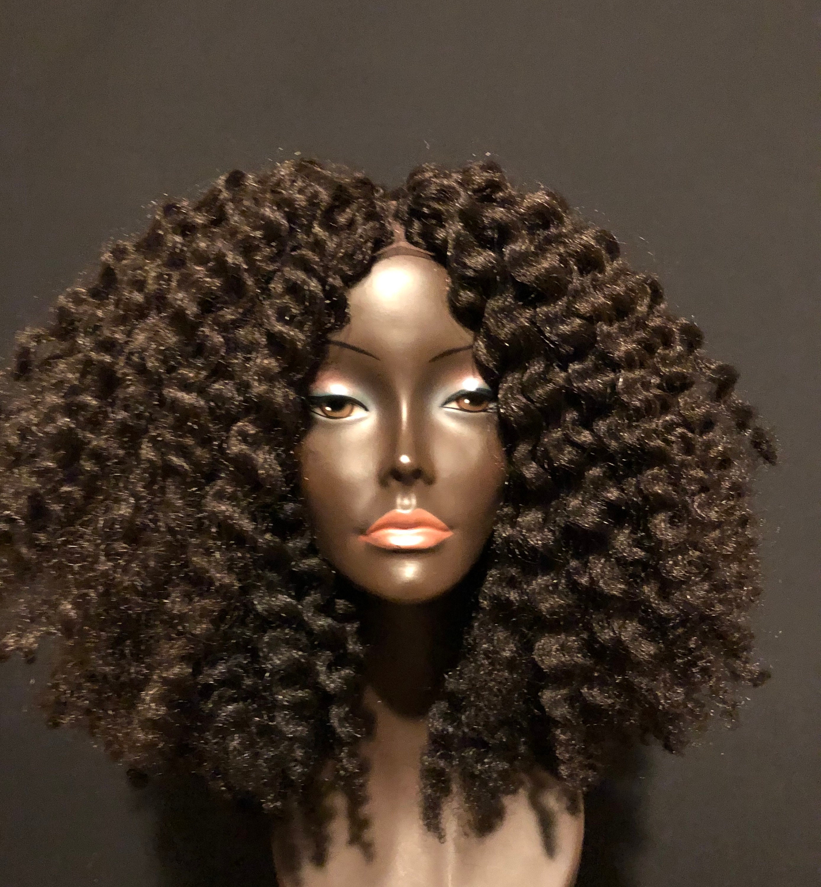 Essence Wigs Signature Twist Out Brown Natural Hair Crochet Wig