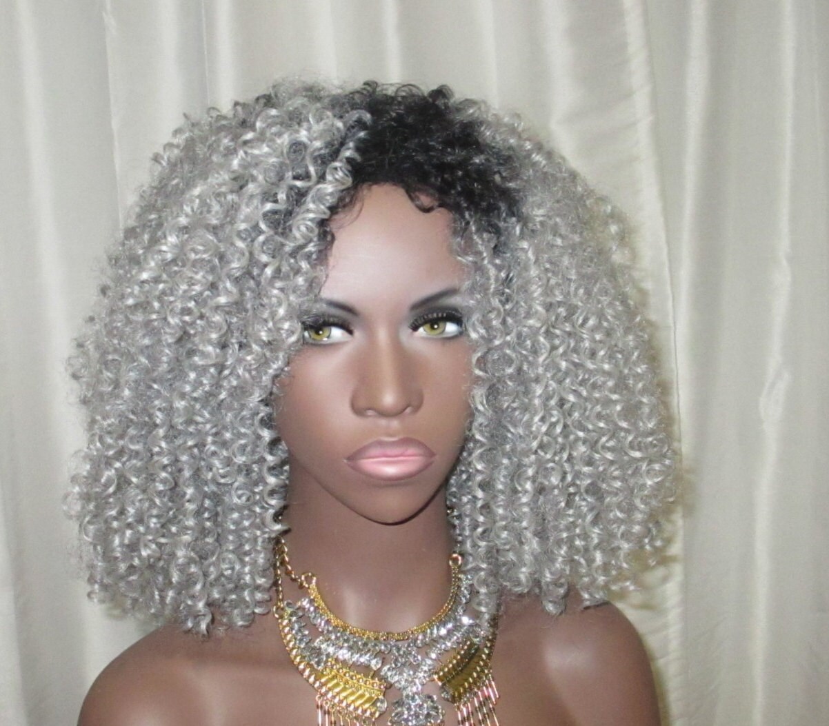 Essence Wigs Gray Wig Silver White Jeannie Mae Natural Hair