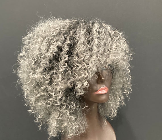 curly grey wigs