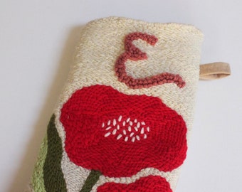 Punch Needle Christmas Stocking | Holiday Stocking | Handmade Stocking | Christmas Home Decor