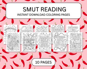 Coloriages Spicy Book Quotes : Smut Reader Gift (fichiers PDF A4)