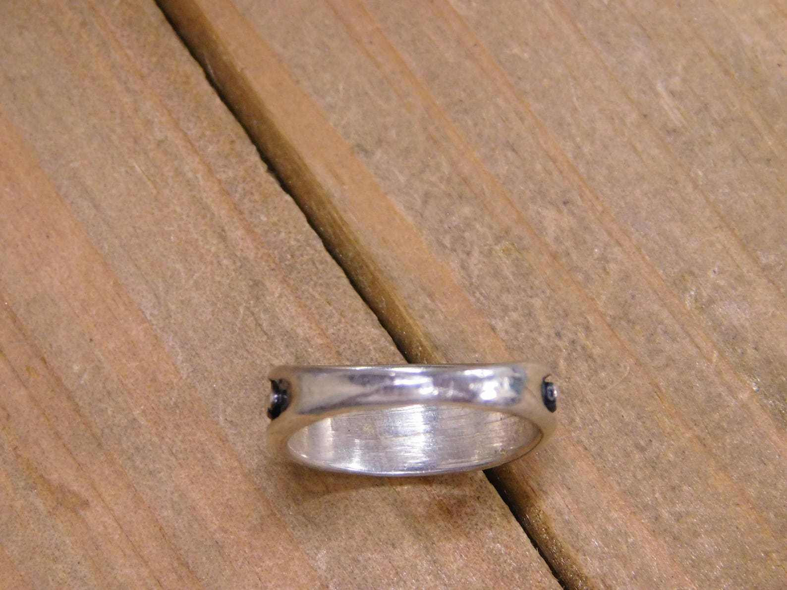 Vintage Sterling Silver Inlay Ring Size 6.25 - Etsy