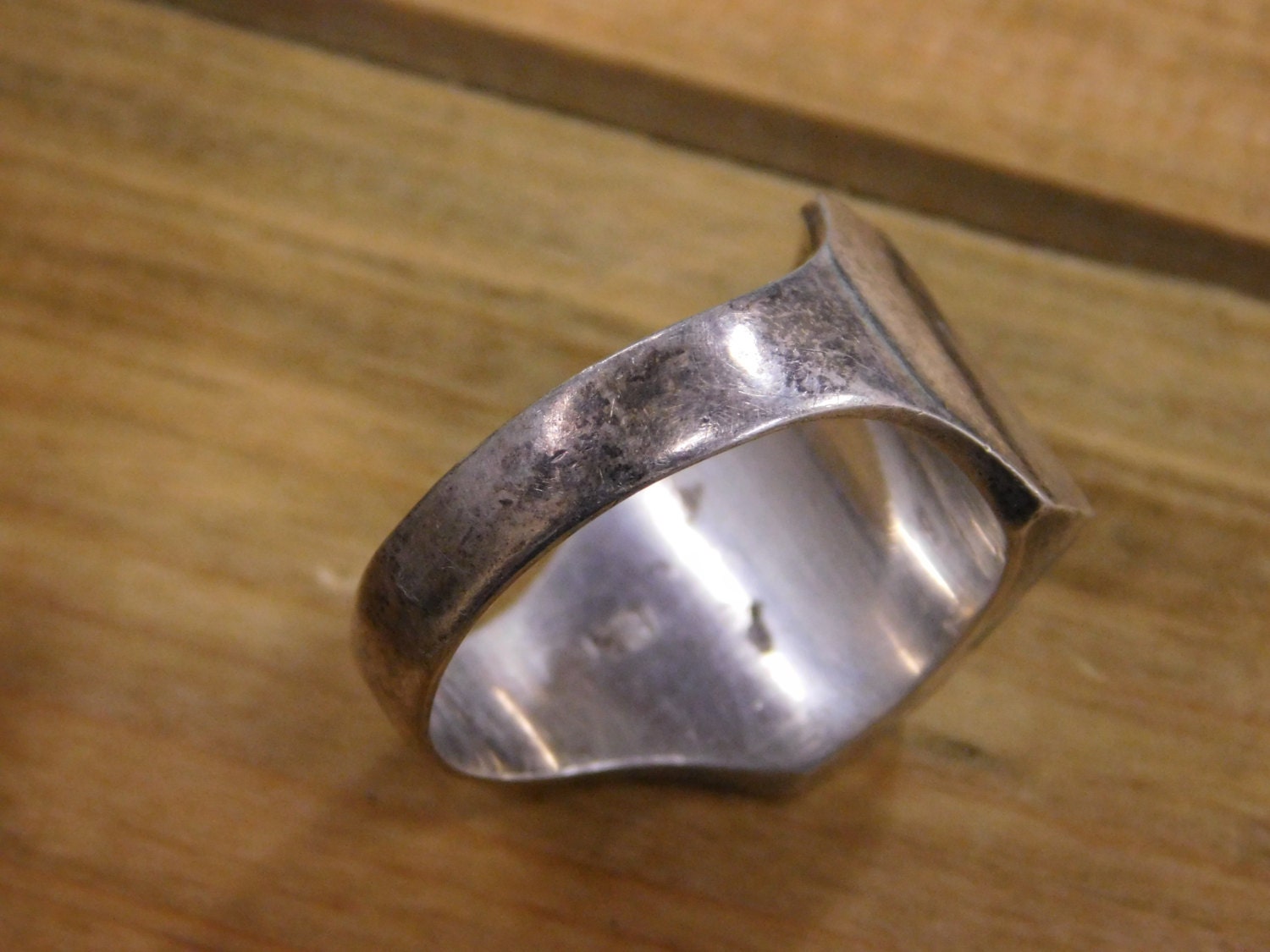 Large Vintage Onyx and Malachite Inlay Sterling Silver Ring - Etsy