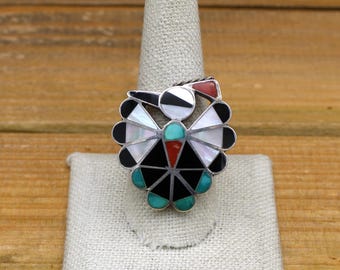 Zuni Vintage Thunderbird Pin or Brooch, Sterling Silver - Etsy