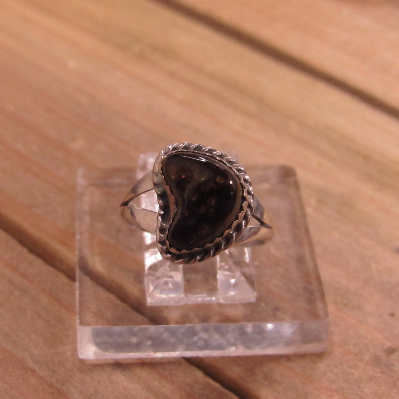 Vintage Sterling Silver Fire Agate Ring Size 6.5
