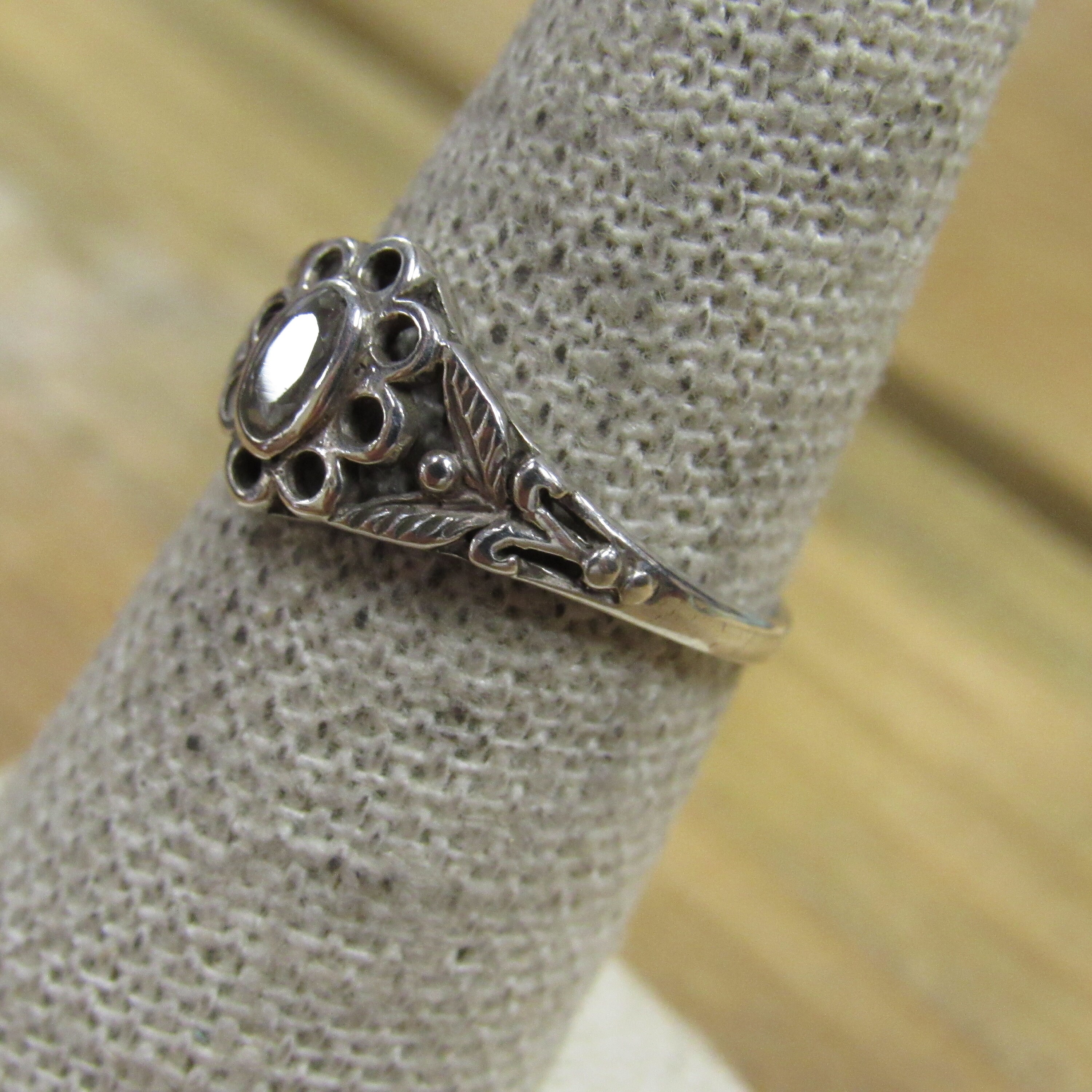 Vintage Silver Flower Ring