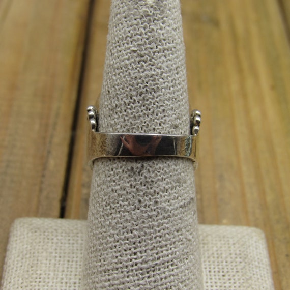 Tear Drop Larimar & Sterling Silver Statement Rin… - image 4