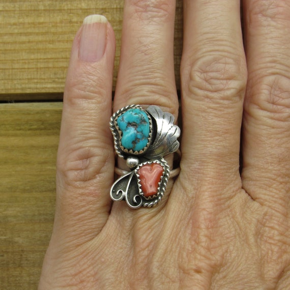 Vintage Southwestern Sterling Silver Turquoise an… - image 6