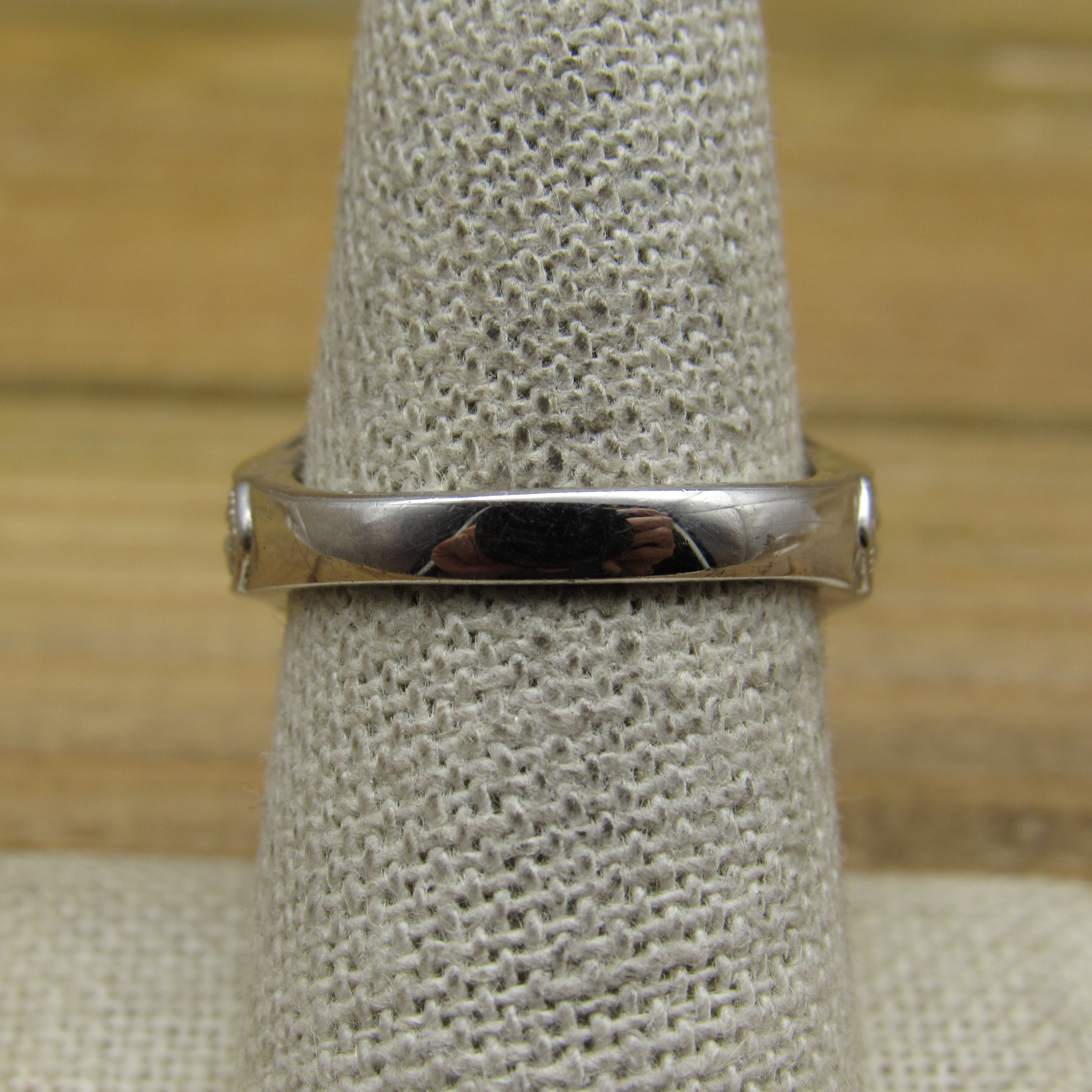 ⁡*⁡様 銀製　アンティーク　コンパクト Vintage Sterling Silver Victorian Style Cubic Zirconia Ring