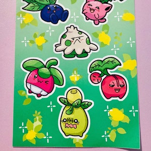 Grassy Buddies Sticker Sheet