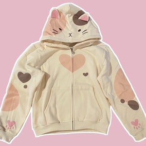 Official Calico Game Cat Zip Up Hoodie