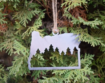 Oregon Forest Ornament | PNW Ornament | Outdoors Ornament | Christmas Ornament | Hiking Decor | Woods Decor | Forest Ornament