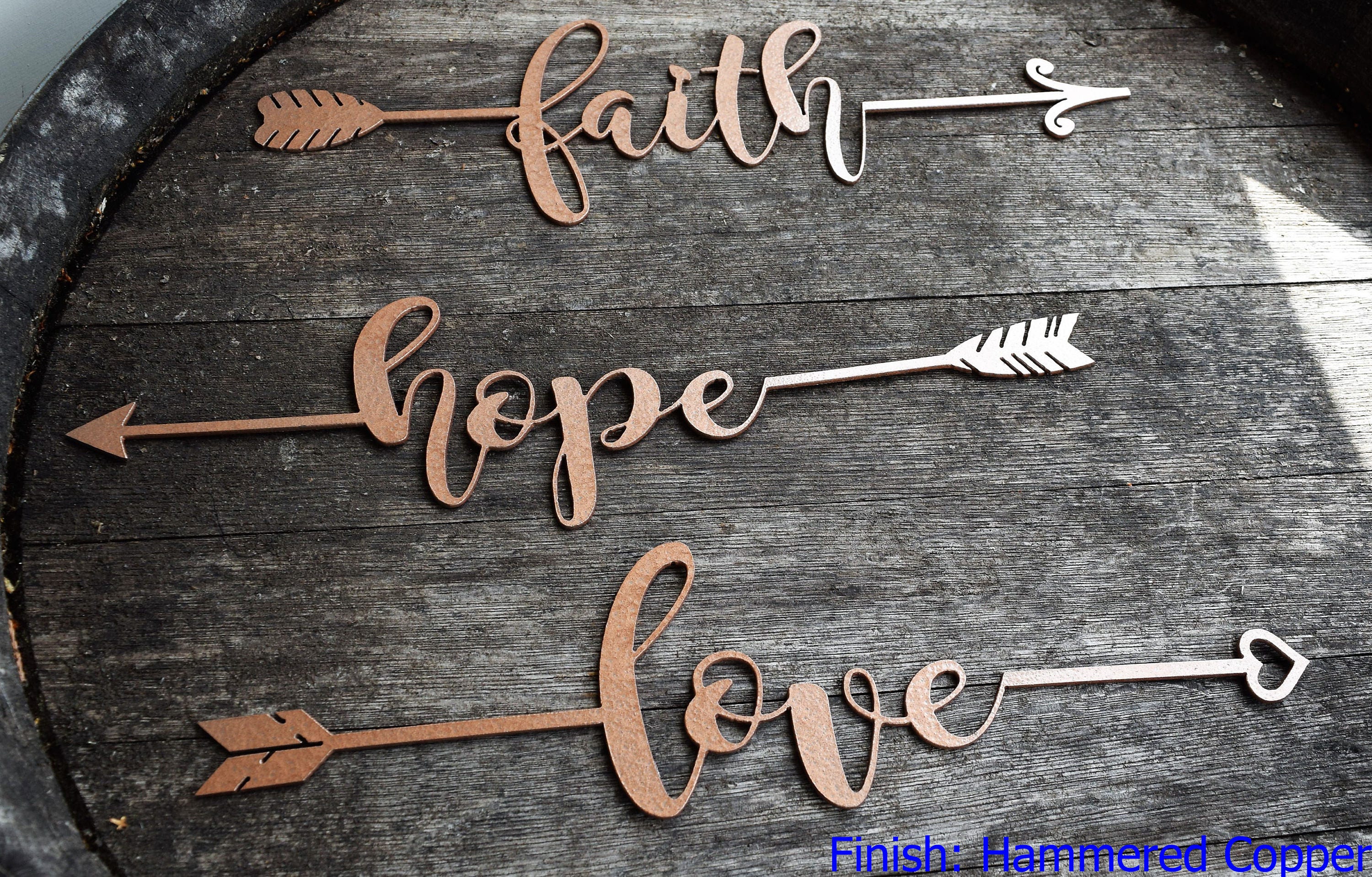 Inspirational Metal Arrows Believe Dream Hope Love - Faith Metal Wall Art Inspirational Metal Arrows Believe Dream Hope Love - Faith Metal Wall Art
