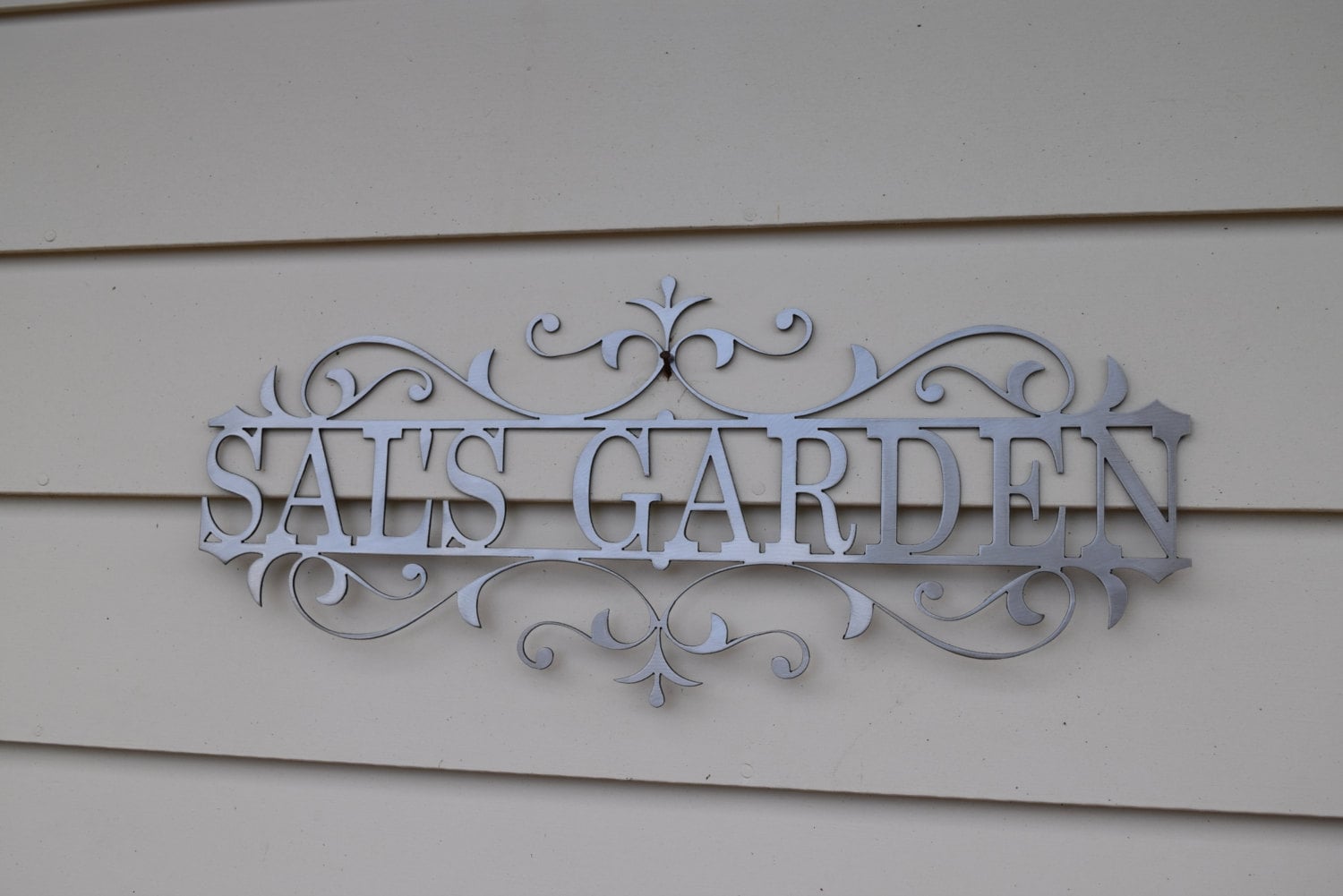 Custom Metal Garden Sign Custom Metal Name Sign Custom metal Sign