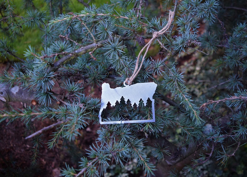 Oregon Forest Ornament PNW Ornament Outdoors Ornament Christmas Ornament Hiking Decor Woods Decor Forest Ornament image 6