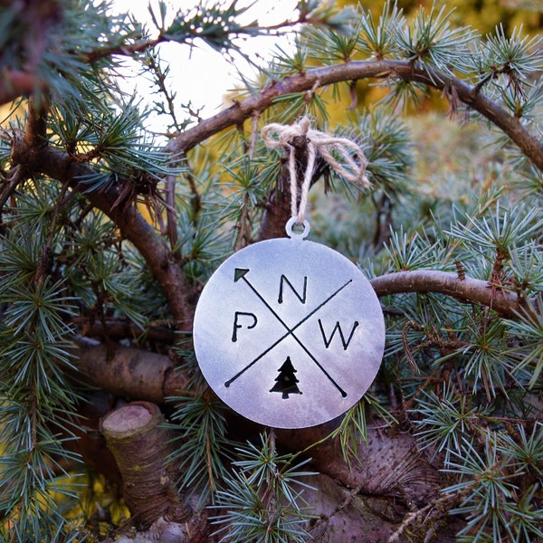 Pacific Northwest Ornament | PNW Ornament | Outdoors Ornament | Christmas Ornament | Hiking Decor | Woods Decor | Forest Ornament |