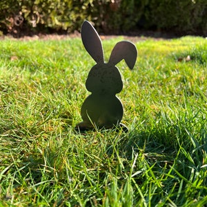 Rabbit Garden Stakes Bunny Yard Stakes Staked Yard Art Metal Staked Rabbits Custom Yard Art Easter Yard Art Easter Bunny Yard Bunny #1