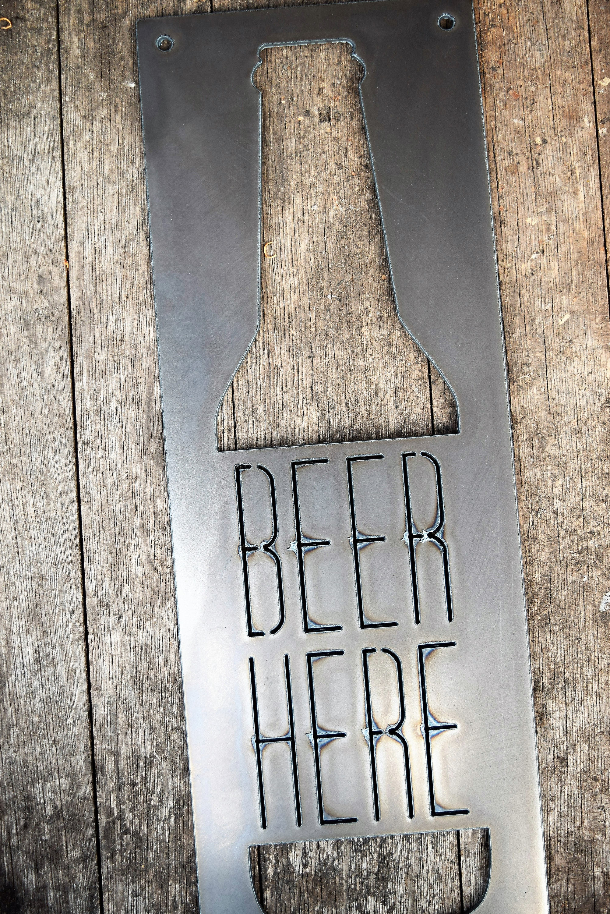 Beer Here Metal Sign Garage Man Cave Sign Personalized | Etsy