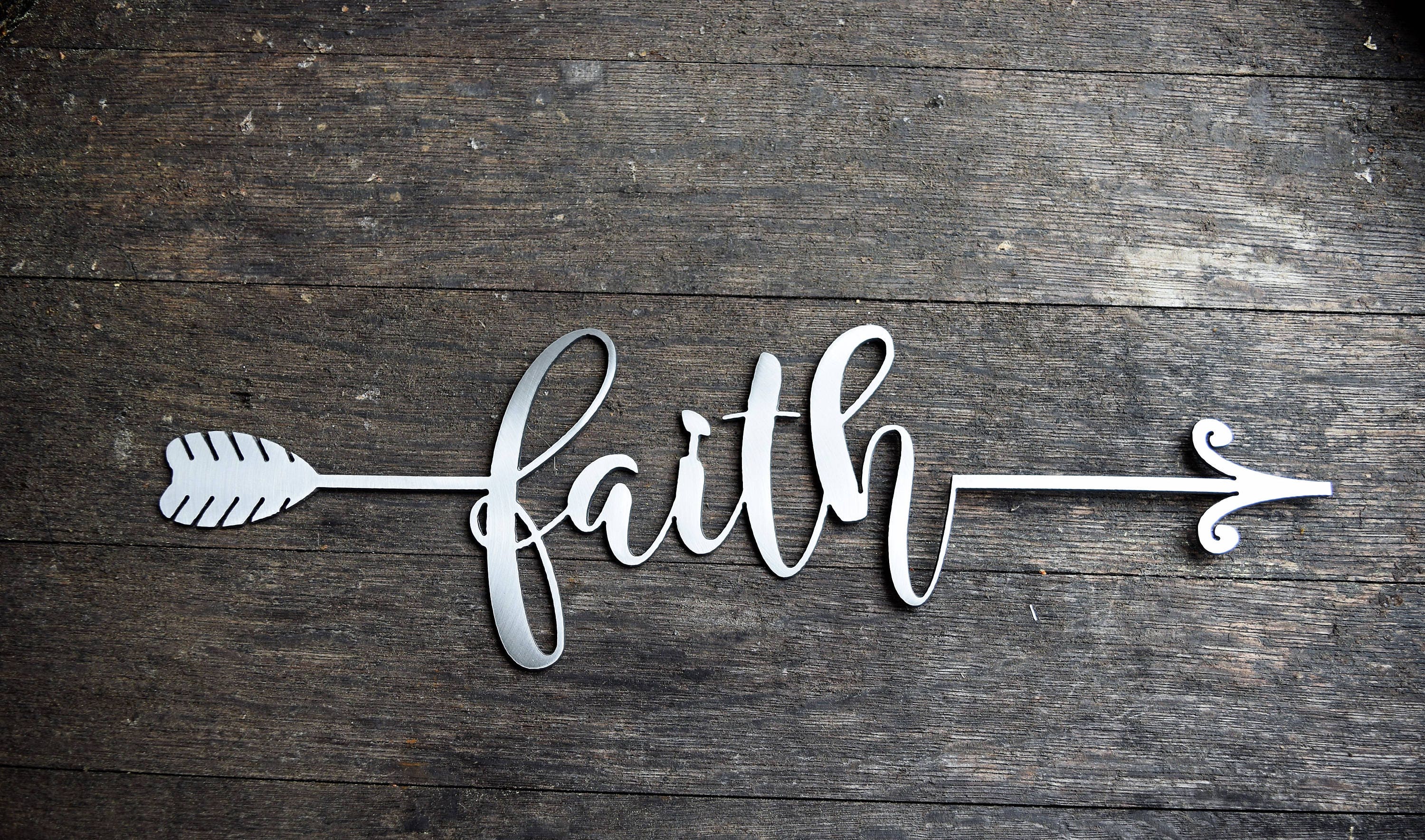 Inspirational Metal Arrows | Believe | Dream | Hope | Love | Faith