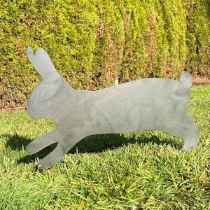 Rabbit Garden Stakes Bunny Yard Stakes Staked Yard Art Metal Staked Rabbits Custom Yard Art Easter Yard Art Easter Bunny Yard Rabbit #3