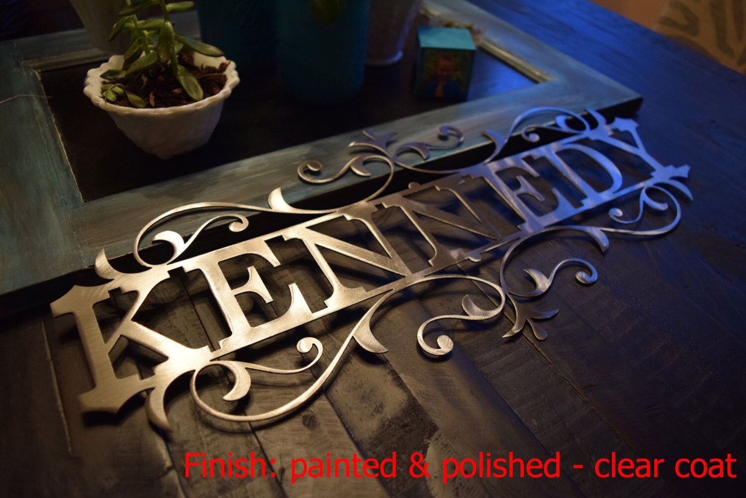 Personalized Metal Name Sign Custom Metal Name Sign, Custom metal