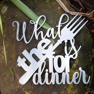 What the Fork is for Dinner | Kitchen Sign | Dinner Sign | Restaurant ...
