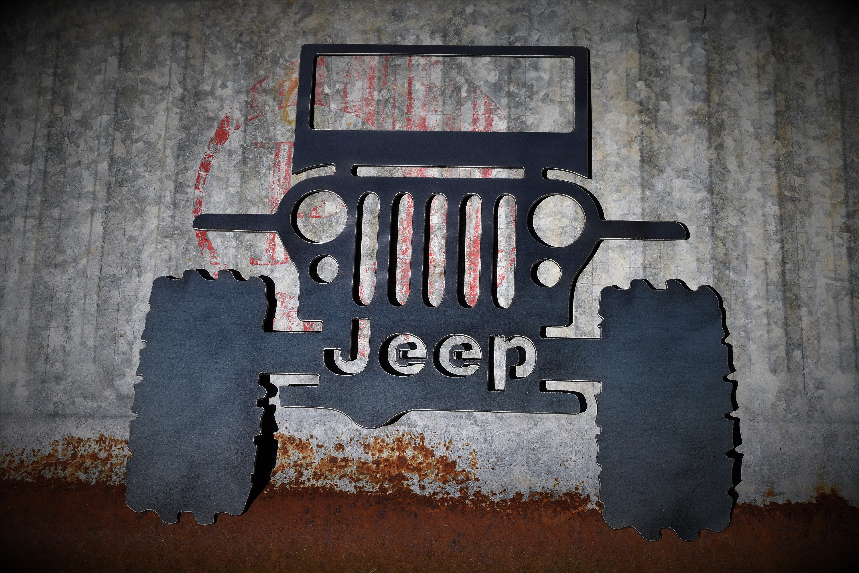 Jeep Metal Rustic Sign Off Roading Explore Trails Adventure | Etsy