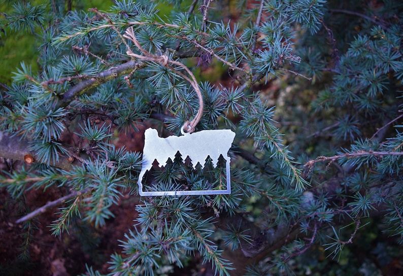 Oregon Forest Ornament PNW Ornament Outdoors Ornament Christmas Ornament Hiking Decor Woods Decor Forest Ornament image 7