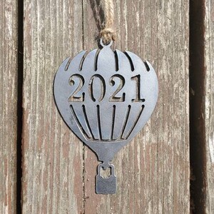 Hot Air Balloon Ornament Metal Balloon Ornament Outdoors Raw Steel Balloon Rearview Mirror Balloon Festival image 3