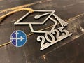 Steel Graduation Cap Ornament - Senior Keepsake Gift